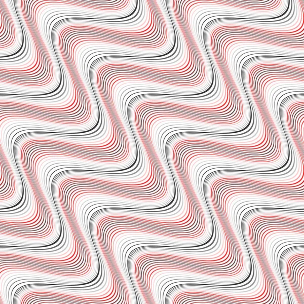 Conception sans couture motif d'ondulation coloré — Image vectorielle