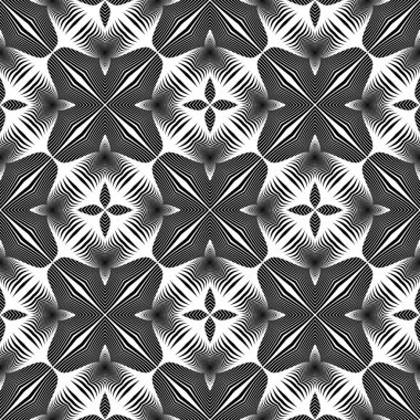 kesintisiz tek renkli dekoratif desen tasarım