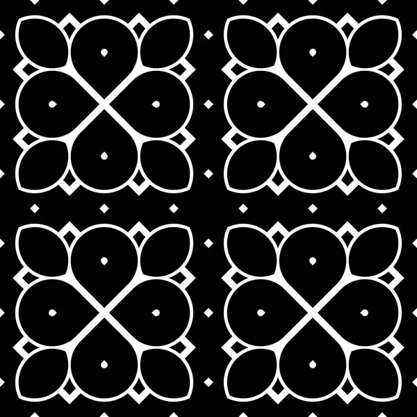 Σχεδιασμός απρόσκοπτη μονόχρωμη διακοσμητικό μοτίβο — Διανυσματικό Αρχείο