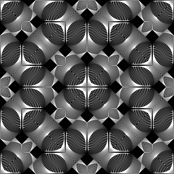 Design seamless monochrome decorative pattern — Stock Vector