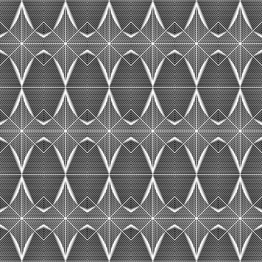 kesintisiz tek renkli geometrik desen tasarım
