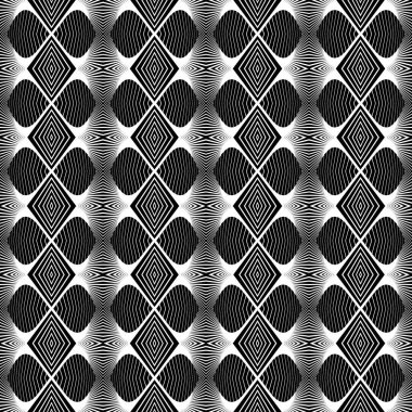 kesintisiz tek renkli geometrik desen tasarım