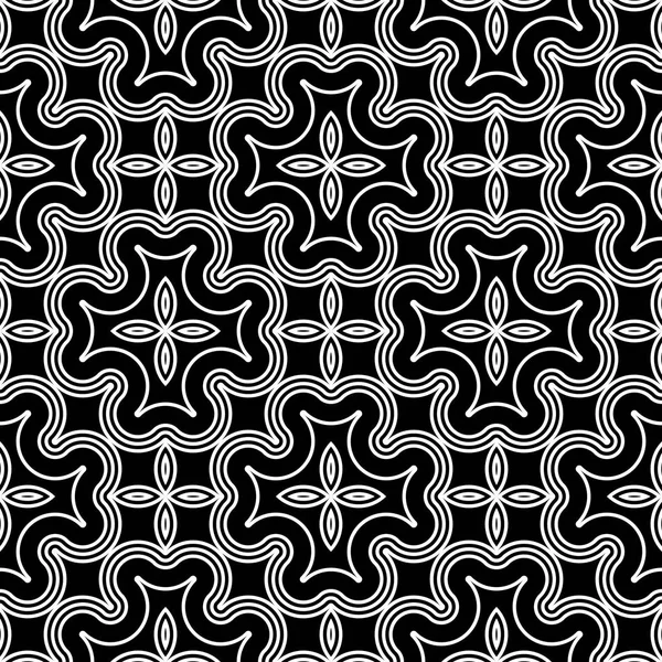 Design seamless monochrome decorative pattern — Stock Vector