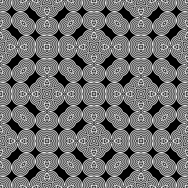 设计无缝单色装饰图案 — 图库矢量图片