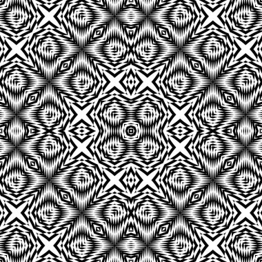 kesintisiz tek renkli geometrik desen tasarım