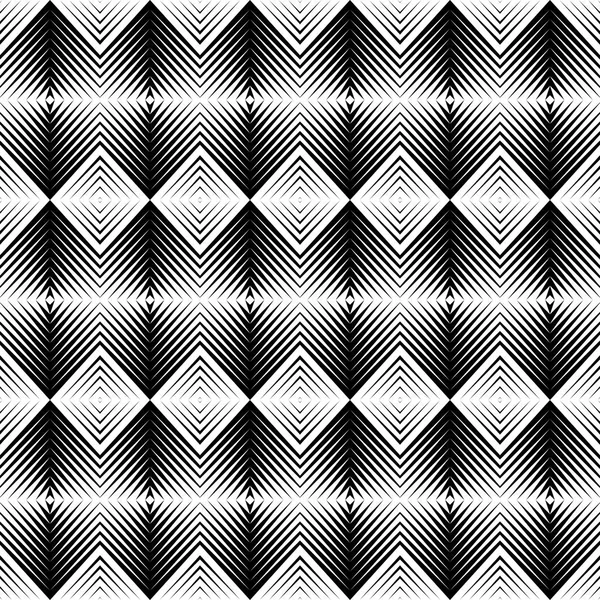 Design seamless monochrome diamond pattern — Stock Vector