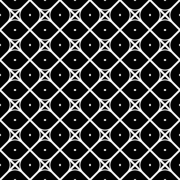 Design seamless monochrome geometric pattern — Stock Vector