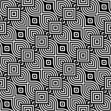 kesintisiz tek renkli geometrik desen tasarım