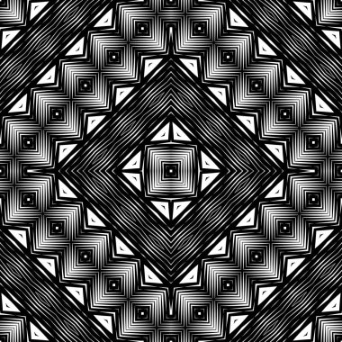 kesintisiz tek renkli geometrik desen tasarım