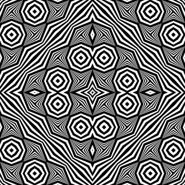 kesintisiz tek renkli geometrik desen tasarım