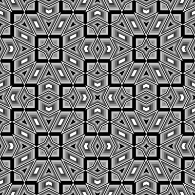 kesintisiz tek renkli geometrik desen tasarım