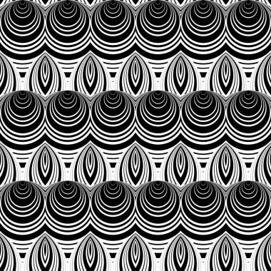 kesintisiz tek renkli dekoratif desen tasarım