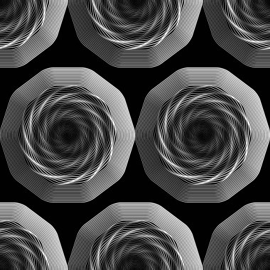 Sorunsuz tek renkli yanılsama desen tasarım