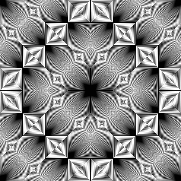 Conception sans couture motif de diamant monochrome — Image vectorielle