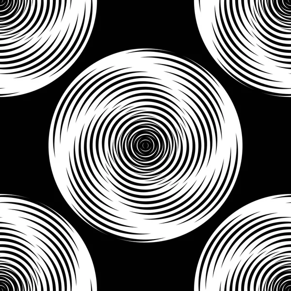 Design monochrom nahtlose Illusion Hintergrund — Stockvektor