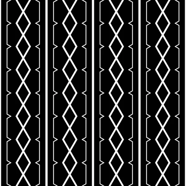 Modèle de grille monochrome sans couture — Image vectorielle