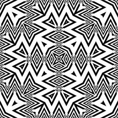 kesintisiz tek renkli geometrik desen tasarım