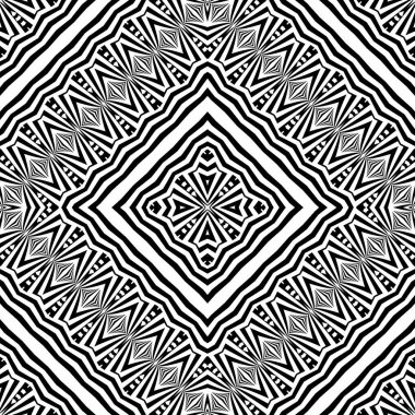 kesintisiz tek renkli geometrik desen tasarım