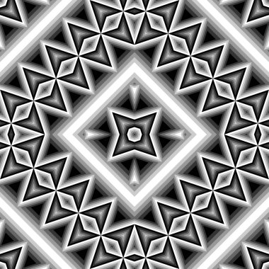 kesintisiz tek renkli geometrik desen tasarım