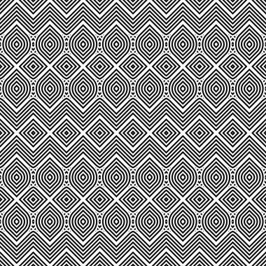 kesintisiz tek renkli geometrik desen tasarım