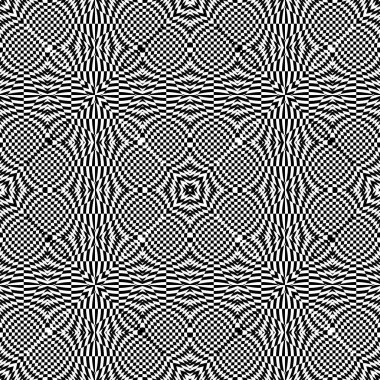 kesintisiz tek renkli geometrik desen tasarım