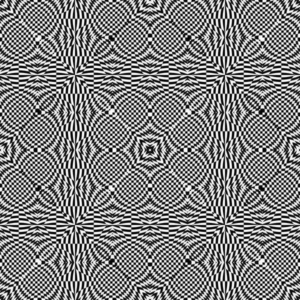 Design seamless monochrome geometric pattern — Stock Vector