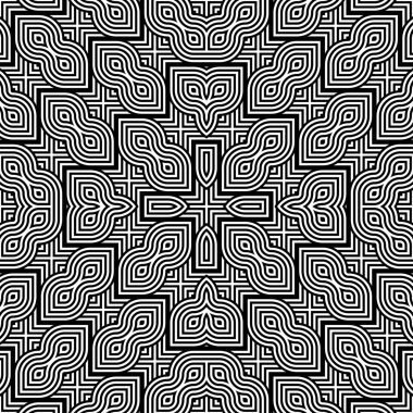 kesintisiz tek renkli geometrik desen tasarım