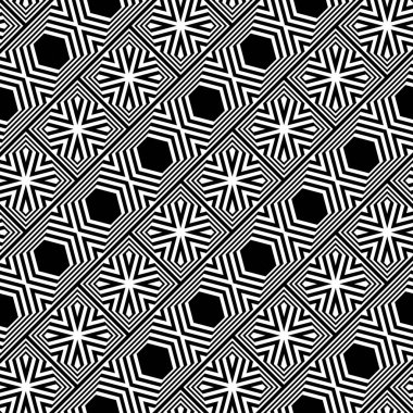 kesintisiz tek renkli geometrik desen tasarım