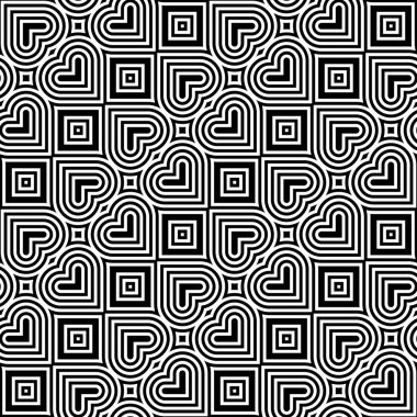 kesintisiz tek renkli geometrik desen tasarım