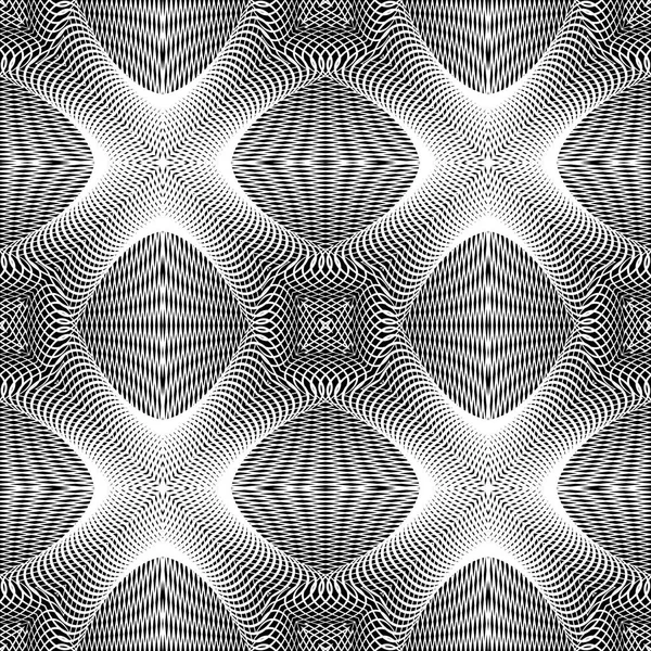 Design motif monochrome sans couture — Image vectorielle
