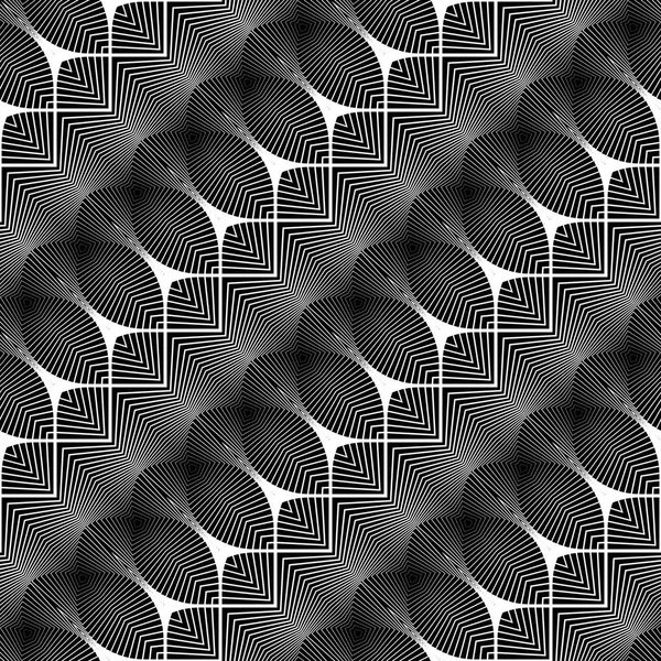 Diseño inconsútil patrón de rayas monocromáticas — Vector de stock