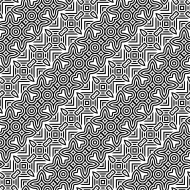 kesintisiz tek renkli geometrik desen tasarım