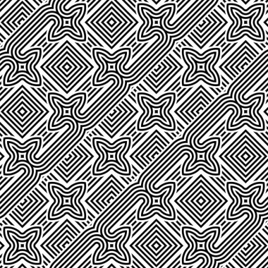 kesintisiz tek renkli geometrik desen tasarım