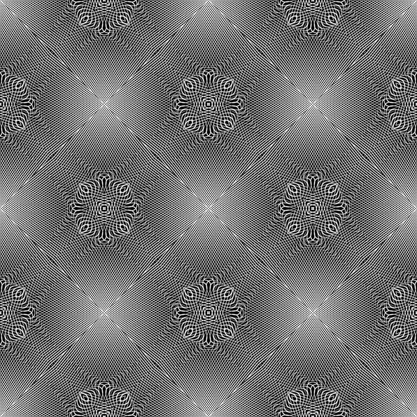 Design motif monochrome sans couture — Image vectorielle