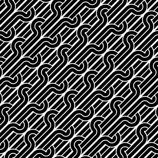 Diseño inconsútil patrón monocromo — Vector de stock