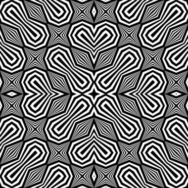 kesintisiz tek renkli dekoratif desen tasarım