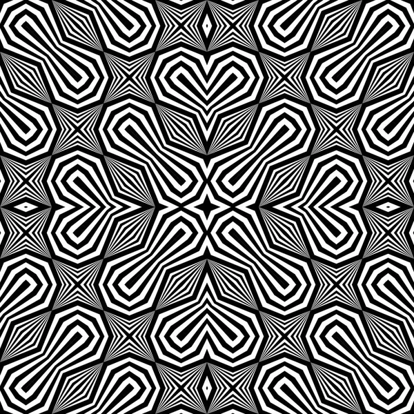 Design seamless monochrome decorative pattern — Stock Vector