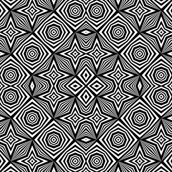 Design seamless monochrome decorative pattern — Stock Vector