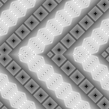 Sorunsuz tek renkli zikzak desen tasarım