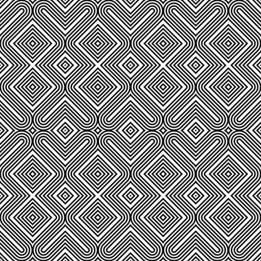 kesintisiz tek renkli geometrik desen tasarım