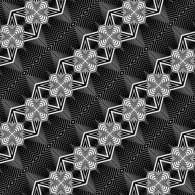 kesintisiz tek renkli dekoratif desen tasarım