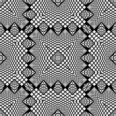 kesintisiz tek renkli geometrik desen tasarım