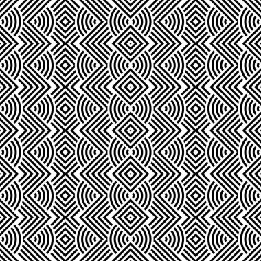 kesintisiz tek renkli geometrik desen tasarım