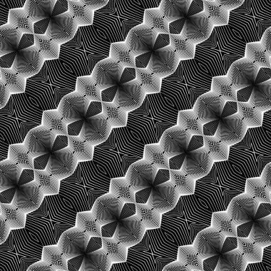 kesintisiz tek renkli dekoratif desen tasarım