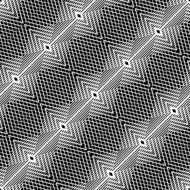 kesintisiz tek renkli geometrik desen tasarım