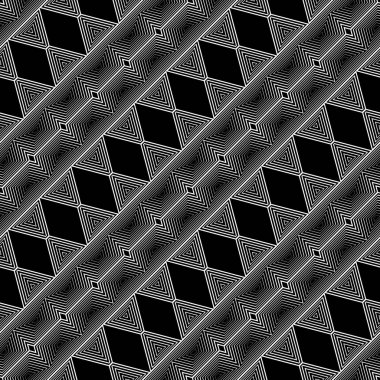kesintisiz tek renkli geometrik desen tasarım