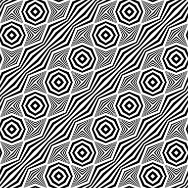 kesintisiz tek renkli geometrik desen tasarım