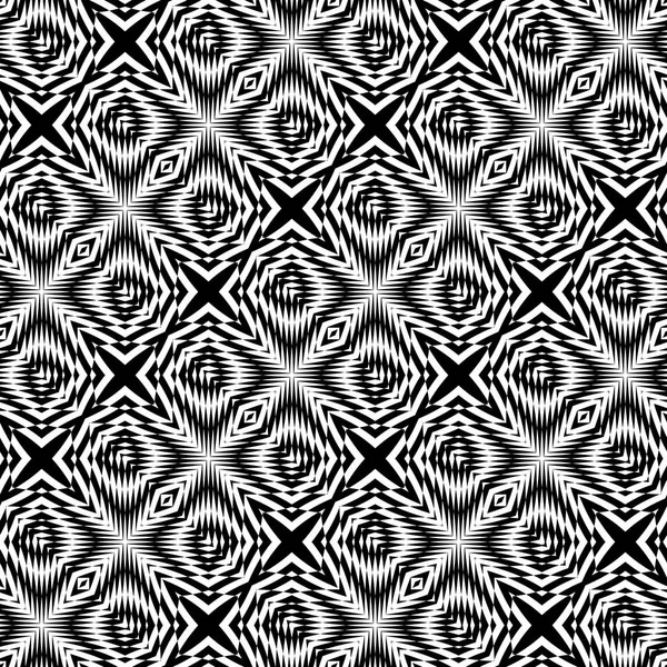 Design motif à carreaux monochrome sans couture — Image vectorielle