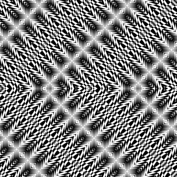 Conception sans couture motif zigzag monochrome — Image vectorielle