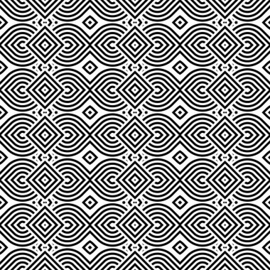 kesintisiz tek renkli geometrik desen tasarım